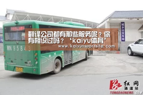 翻译公司都有那些服务呢?你有相识过吗?‘kaiyu体育’(图4) 开运体育app